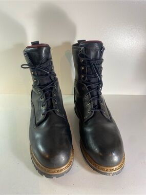 Wolverine Snyder Insulated Steel Toe Black Leather Boots Size 14M